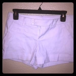 Super adorable white slack style white shorts